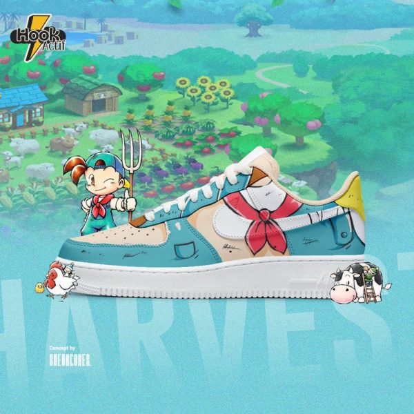 Limited Edition Harvest Moon Custom Air Force 1 Shoes