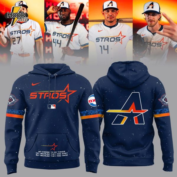 Limited Edition Houston Astros Navy 2025 New City Connect The Next Frontier Hoodie