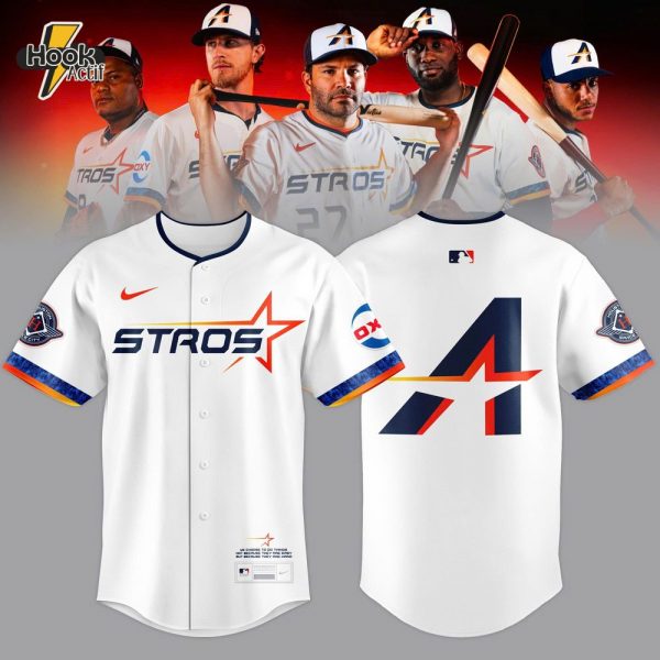 Limited Edition Houston Astros White 2025 City Connect The Next Frontier 2025 Jersey