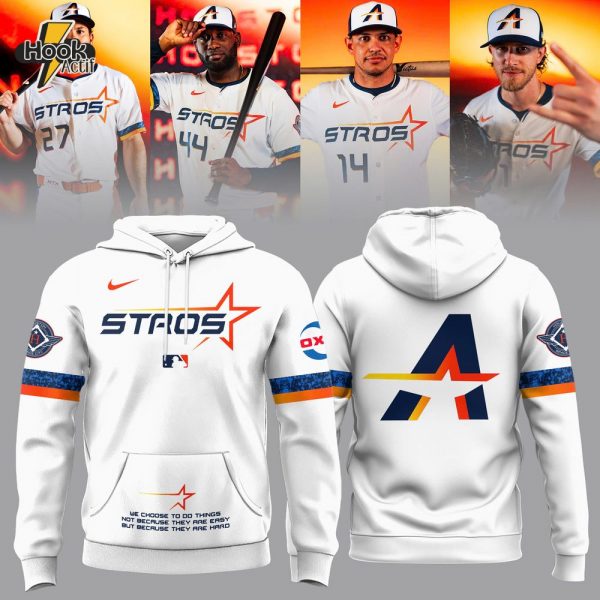 Limited Edition Houston Astros White 2025 New City Connect The Next Frontier Hoodie