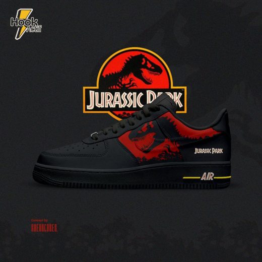 Limited Edition Jurassic Park Custom Sneakers Air Force 1 Shoes