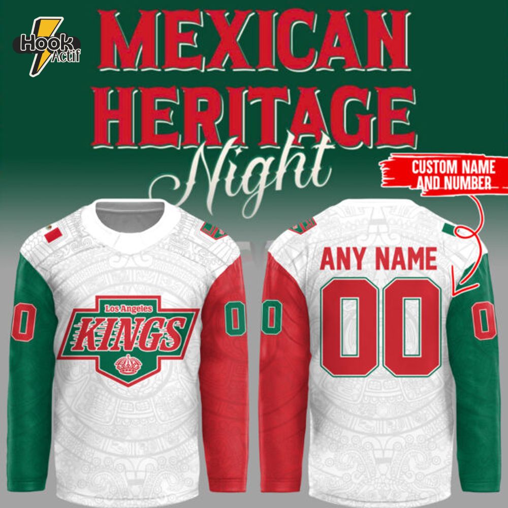 Limited Edition LA kings x Mexican Heritage Night 2025 Custom Jersey Limited Edition LA kings x Mexican Heritage Night 2025 Custom Jersey