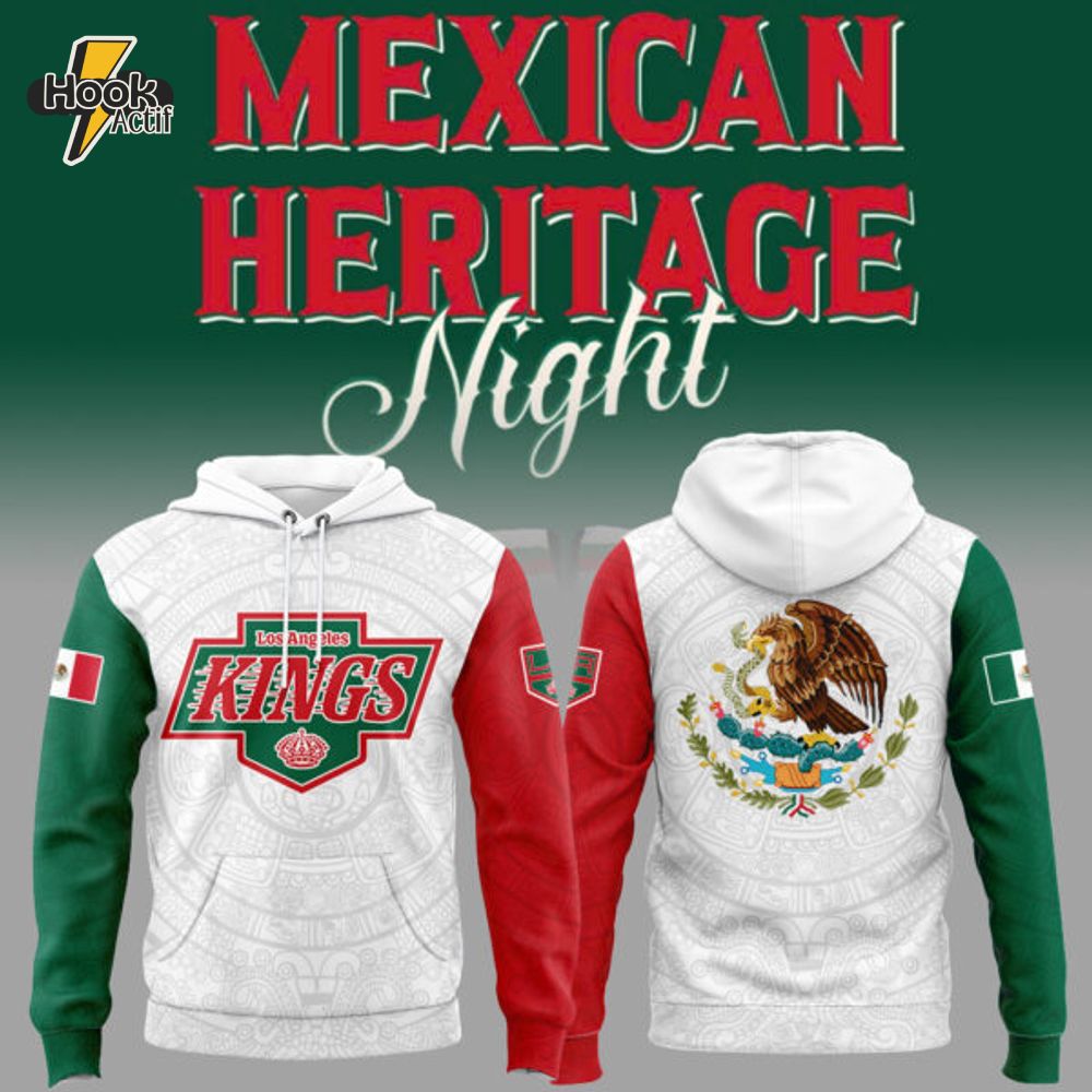 Limited Edition LA kings x Mexican Heritage Night 2025 Hoodie Limited Edition LA kings x Mexican Heritage Night 2025 Hoodie