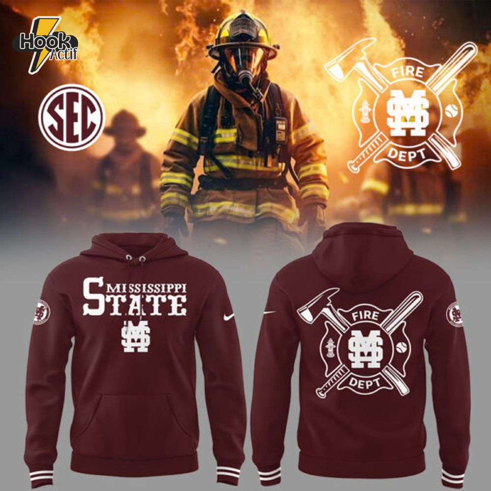 Limited Edition Mississippi Baseball x Firefighter Appreciation Night Hoodie Limited Edition Mississippi Baseball x Firefighter Appreciation Night Hoodie