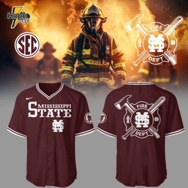 Limited Edition Mississippi Baseball x Firefighter Appreciation Night Jersey V2