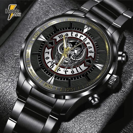 Limited Edition Mth Leather Motorhead Rock n roll Stainless Steel Watch