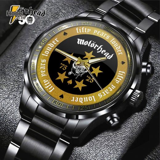 Limited Edition Mth Leather Motorhead Stainless Steel Watch