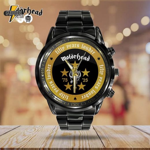 Limited Edition Mth Leather Motorhead Stainless Steel Watch