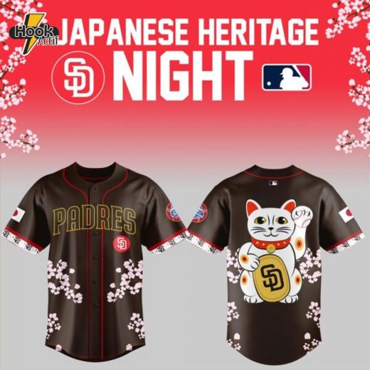 Limited Edition SD Padres x Japanese Heritage Night 2025 Jersey