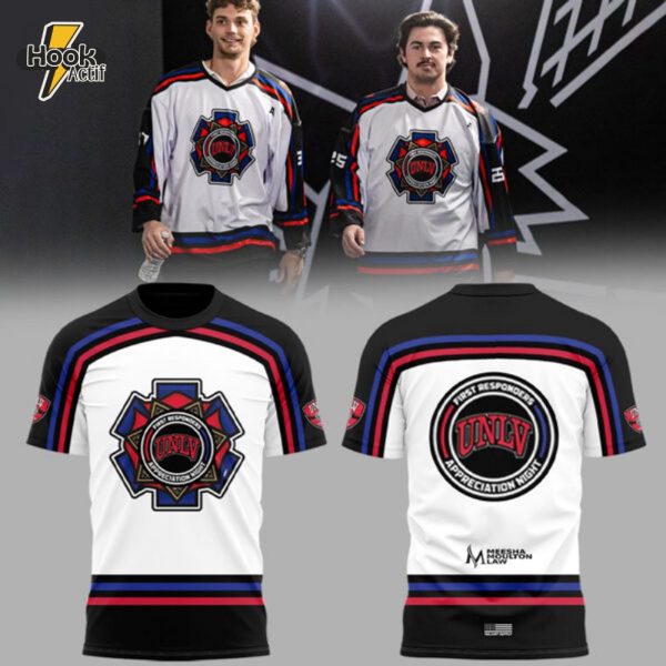 Limited Edition Unlv Hockey x First Responders Night 2025 Tshirt 2025