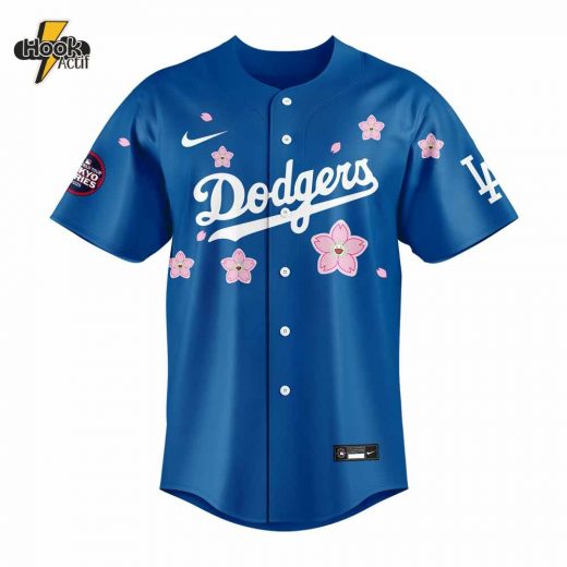 Los Angeles Dodgers Takashi Murakami x MLB World Tour Tokyo Series Blue Custom Name For Fans Jersey