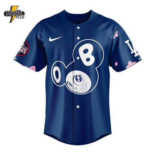 Los Angeles Dodgers Takashi Murakami x MLB World Tour Tokyo Series Blue Jersey V2