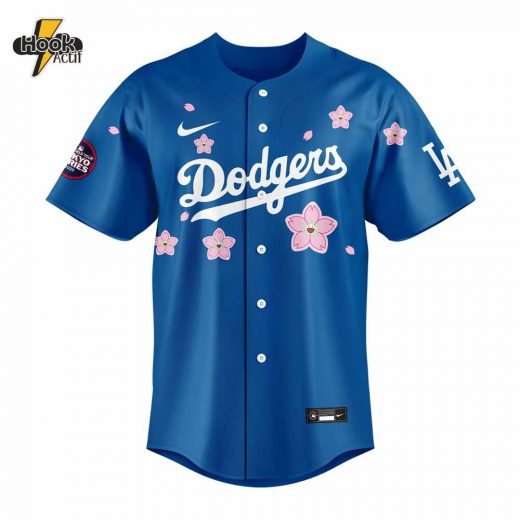 Los Angeles Dodgers Takashi Murakami x MLB World Tour Tokyo Series Blue V4 Jersey