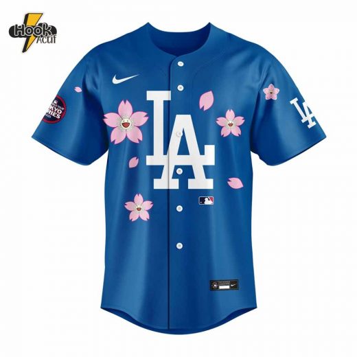 Los Angeles Dodgers Takashi Murakami x MLB World Tour Tokyo Series Blue V5 Jersey