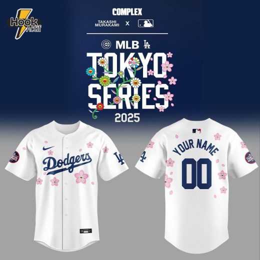 Los Angeles Dodgers Takashi Murakami x MLB World Tour Tokyo Series Custom Name Number For Fans Jersey