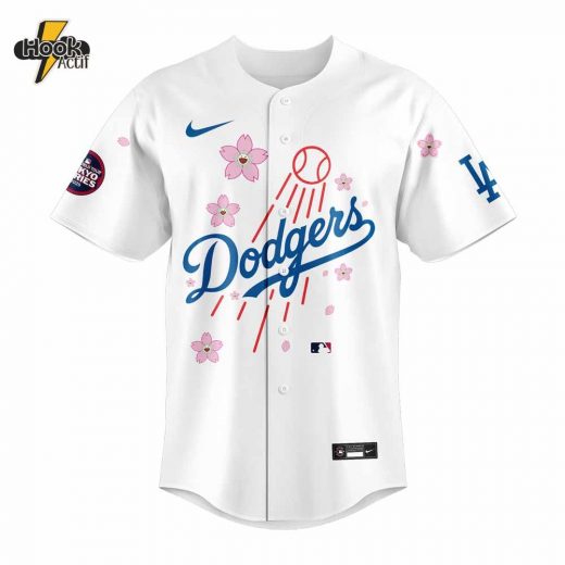 Los Angeles Dodgers Takashi Murakami x MLB World Tour Tokyo Series Whrite V6 Jersey