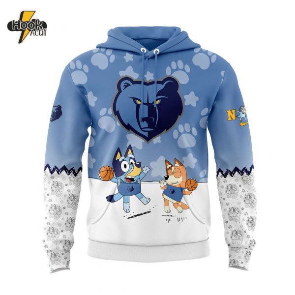 Memphis Grizzlies x Bluey Bingo Cartoon Hoodie – Buy Online at HookActif.com