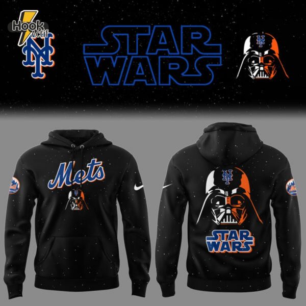 Mets Baseball 2025 Limited Mets x Star Wars 2025 Black Hoodie