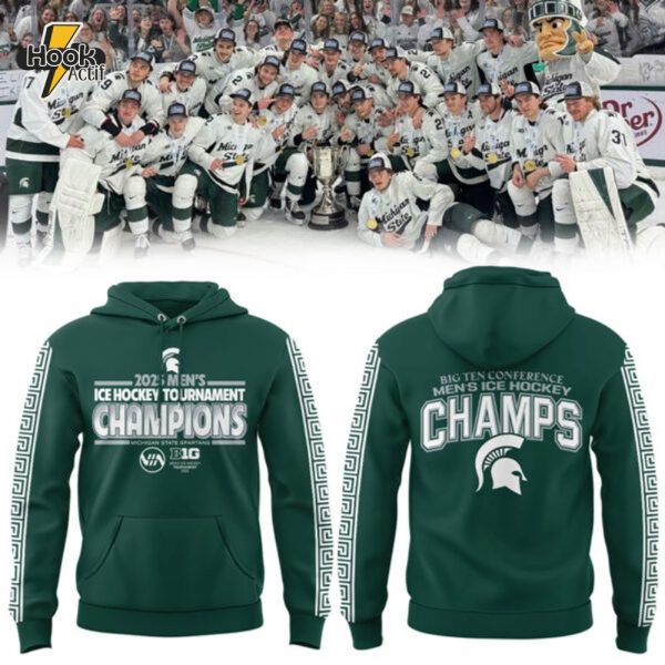 Michigan State Spartans Men's Ice Hockey x BIG10 Championship Hoodie
