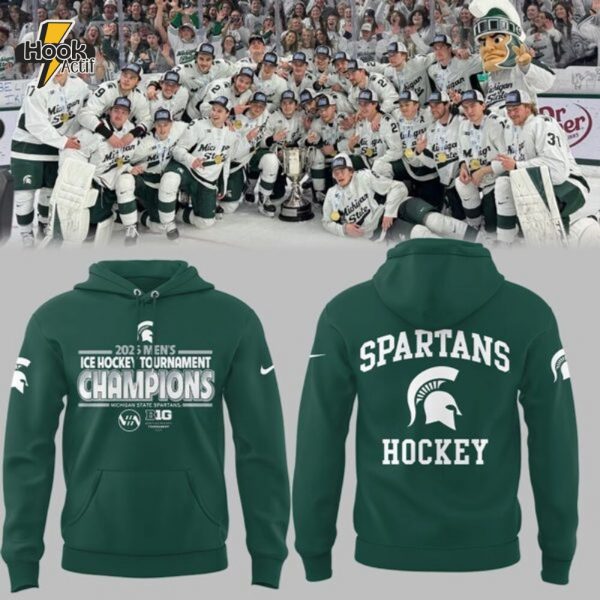 Michigan State Spartans Men's Ice Hockey x BIG10 Championship Hoodie V2