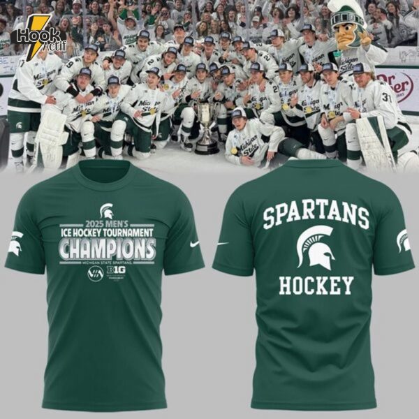 Michigan State Spartans Men's Ice Hockey x BIG10 Championship T-shirt V2