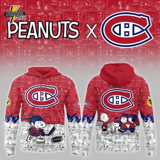 Montreal Canadiens x Peanuts 75 Years Anniversary Limited Hoodie