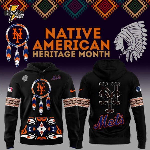 New York Mets Hoodie - National American Heritage Month 2025