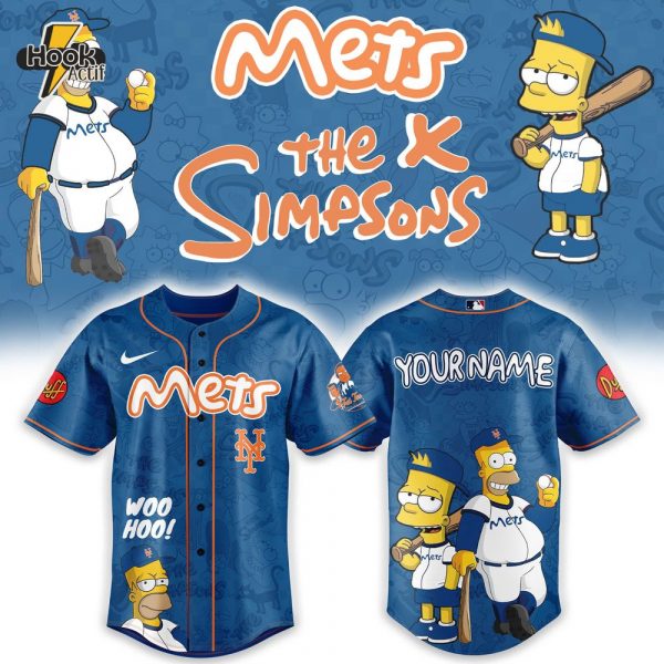 New York Mets x The Simpsons Heritage Baseball Jersey