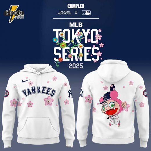 New York Yankees Takashi Murakami x MLB World Tour Tokyo Series White Hoodie