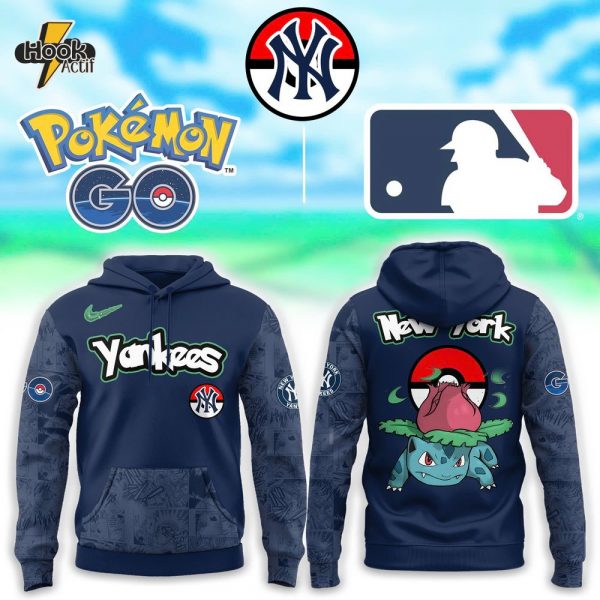 New York Yankees x Pokemon Go Bulbasaur Hoodie