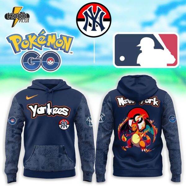 New York Yankees x Pokemon Go Charizard Hoodie
