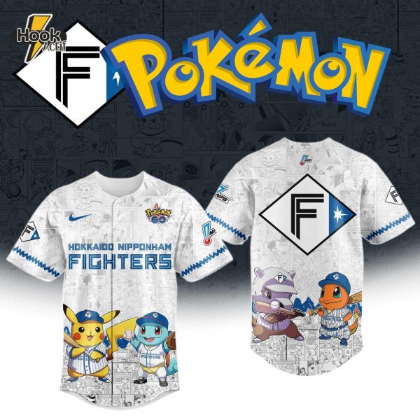 Nippon Ham Fighters x Pokémon Go 2025 Limited Edition Baseball Jersey