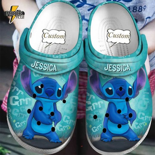 Personalized Funny Straw Doll Stitch Crocs