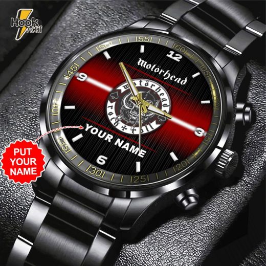 Personalized Motörhead Skull Stainless Steel Watch