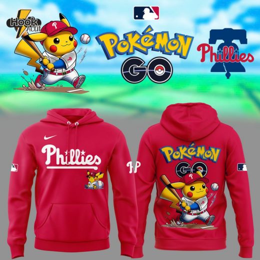 Philadelphia Phillies x Pokémon Go Red Hoodie – Limited Edition 2025