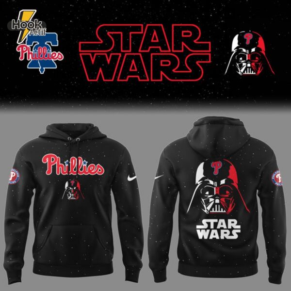 Phillies Baseball 2025 Limited Phillies x Stars Wars Black Hoodie