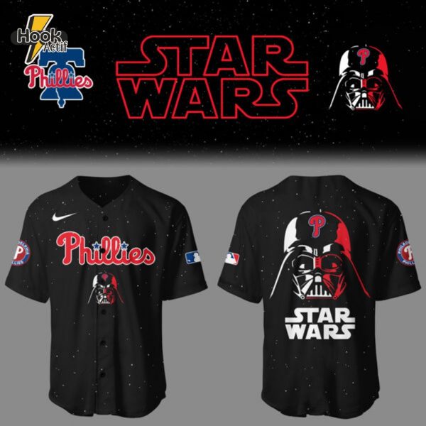 Phillies Baseball 2025 Limited Phillies x Stars Wars Black Jersey