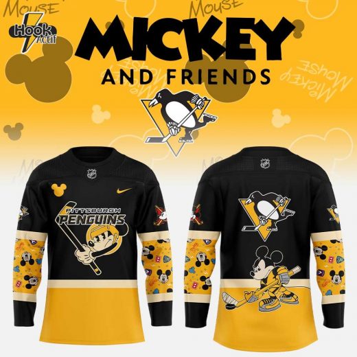 Pittsburgh Penguins Mickey & Friends Hockey Jersey – Special Edition