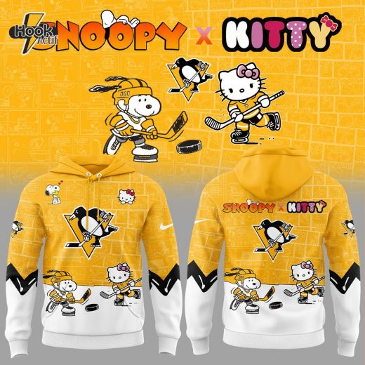 Pittsburgh Penguins Snoopy x Hello Kitty Hoodie – Exclusive Design