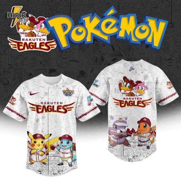 Rakuten Golden Eagles x Pokémon Go 2025 Limited Edition Baseball Jersey
