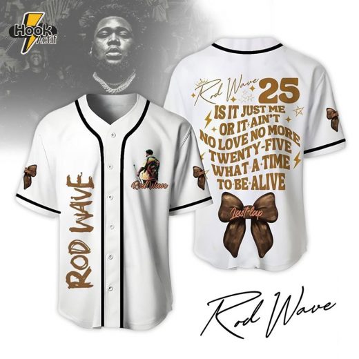 Rod Wave Merch Baseball Jersey – 25 What a Time to Be Alive