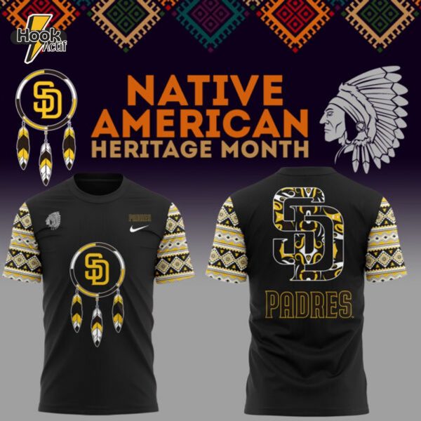 San Diego Padres T-Shirt - National American Indian Heritage Month 2025