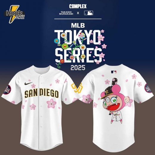 San Diego Padres Takashi Murakami x MLB World Tour Tokyo Series White Jersey