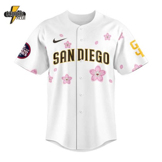 San Diego Padres Takashi Murakami x MLB World Tour Tokyo Series White Jersey