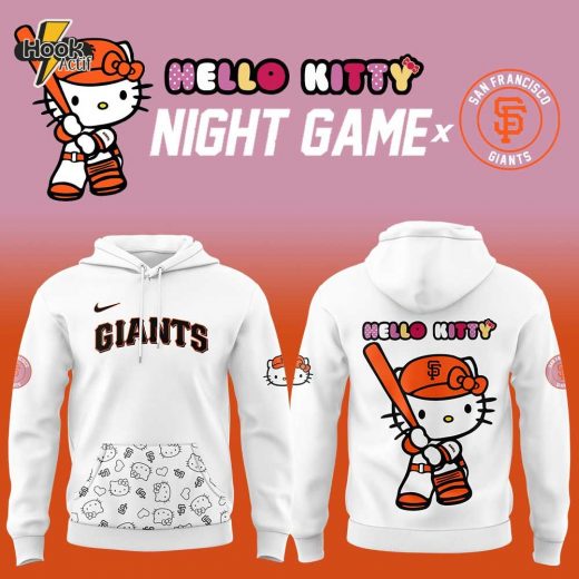 San Francisco Giants x Hello Kitty Pink Logo Hoodie