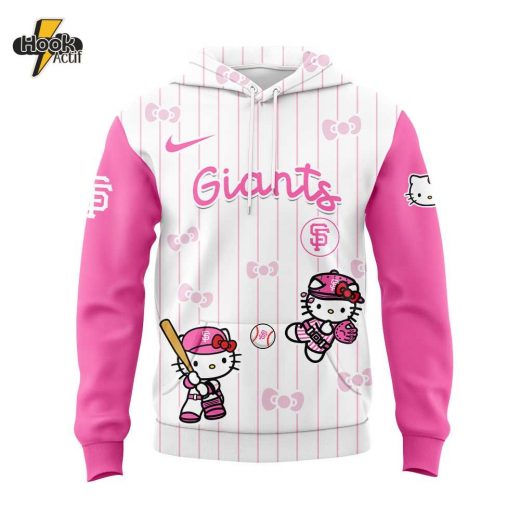 San Francisco Giants x Hello Kitty Pink Logo Hoodie