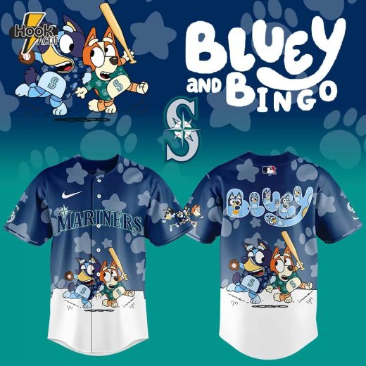 Seattle Mariners Bluey and Bingo Jersey