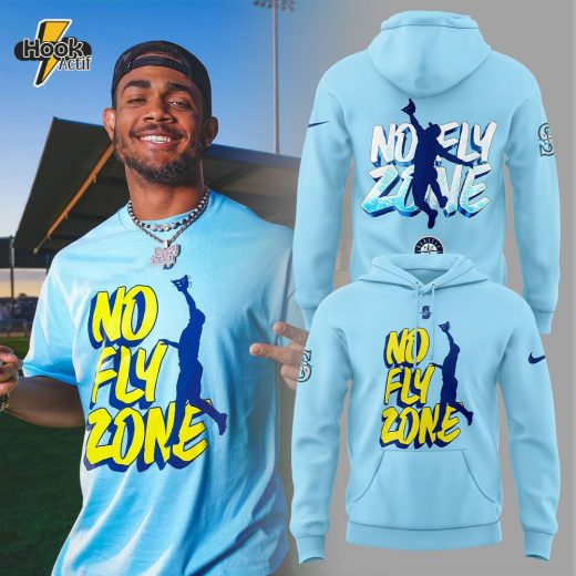 Seattle Mariners Julio Rodríguez Hoodie – Iced Out No Fly Zone 2025