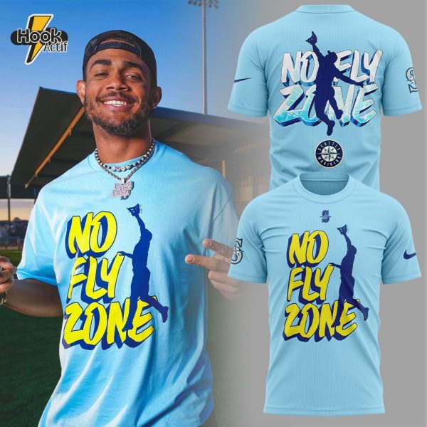 Seattle Mariners Julio Rodríguez T-Shirt - Iced Out No Fly Zone 2025