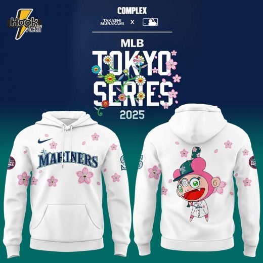 Seattle Mariners Takashi Murakami x MLB World Tour Tokyo Series White Hoodie